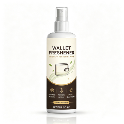 Wallet Interior Odor Eliminating Refresh Spray