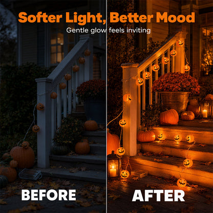Halloween Pumpkin String Lights