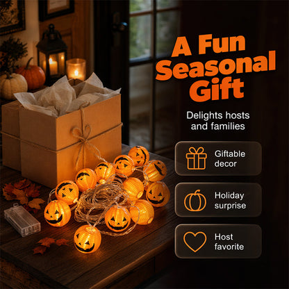 Halloween Pumpkin String Lights