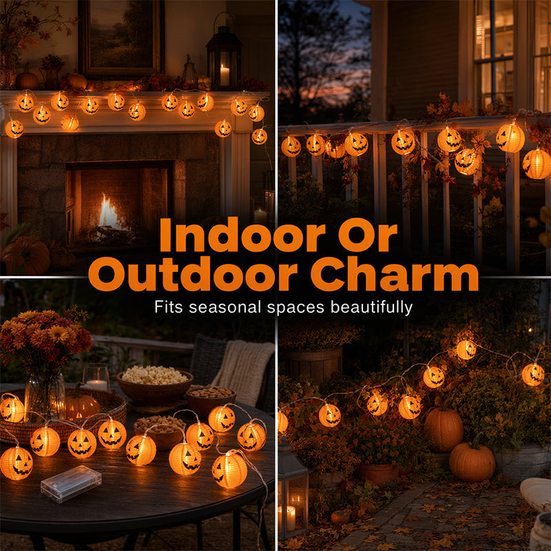 Halloween Pumpkin String Lights