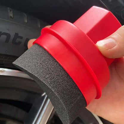 Tire Shine Sponge with Applicator Brush & Cover