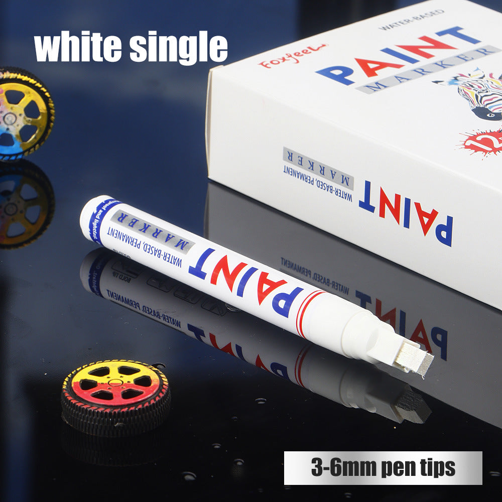 🎨12-Color Paint Marker Set – 6mm Chisel Tip for Custom Tire Lettering & DIY