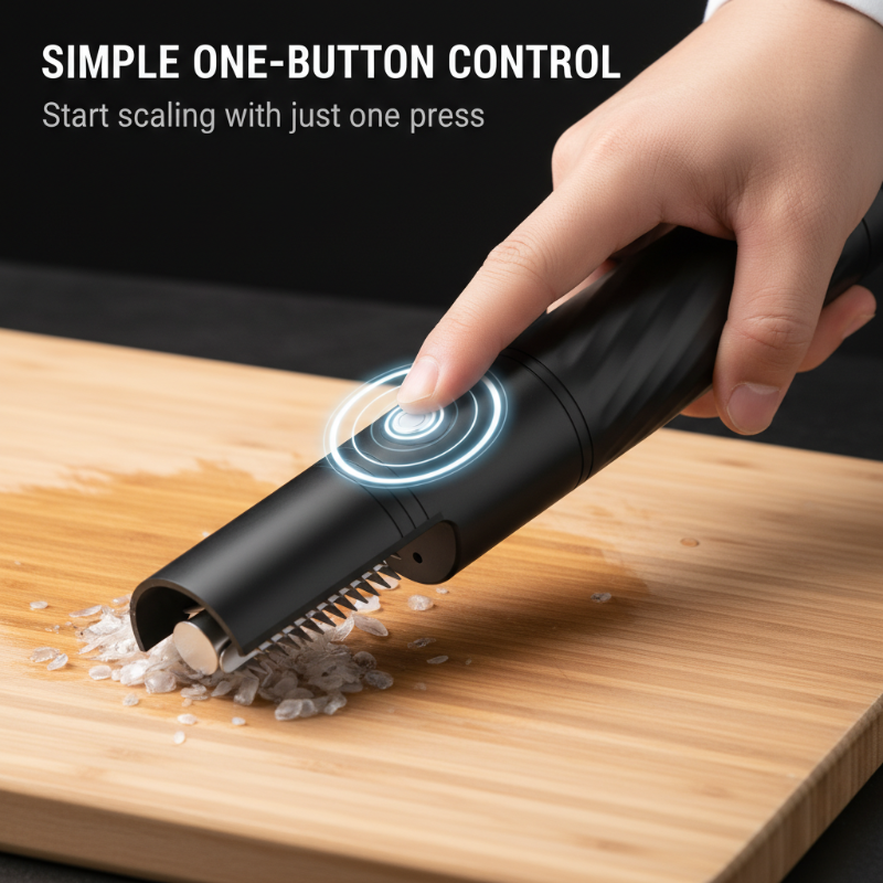 Rechargeable Automatic Fish Scaling Tool