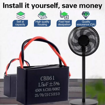 🌀 Replacement Capacitor for Ceiling, Pedestal & Exhaust Fans