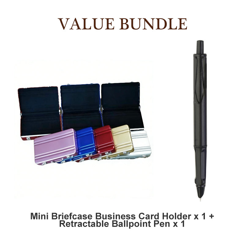 Aluminum Alloy Mini Anti-theft Briefcase/Business Card Holder