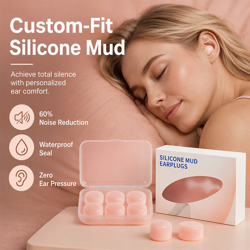 Moldable Silicone Mud Earplugs