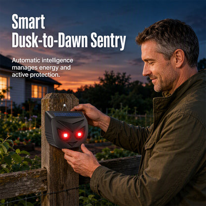Solar Animal Repeller with Flashing LED Lights