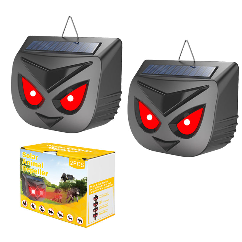 Solar Animal Repeller with Flashing LED Lights
