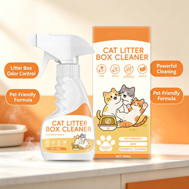 Odor-Free Cat Litter Box Cleaning Spray
