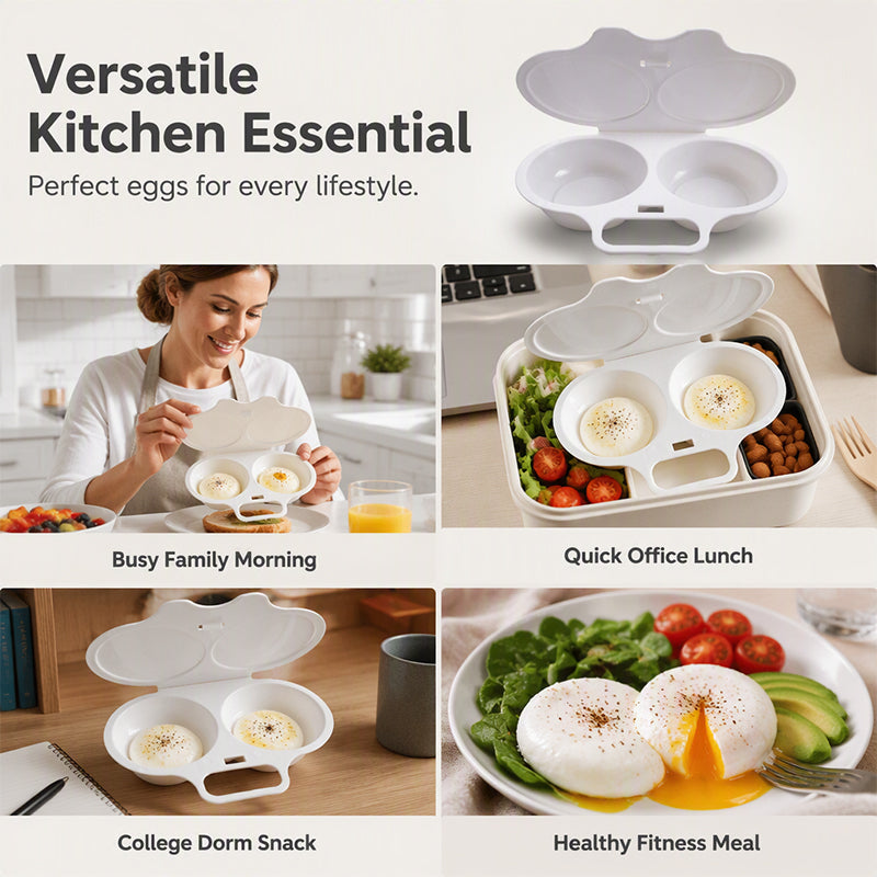 Dual Cavity Microwave Egg Poacher