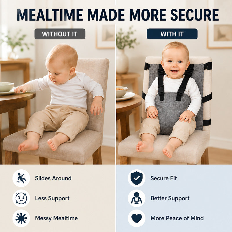 👶Portable Baby High Chair Safety Harness Strap