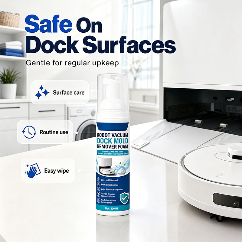 Robot Vacuum Dock Mold Remover Foam with Towel