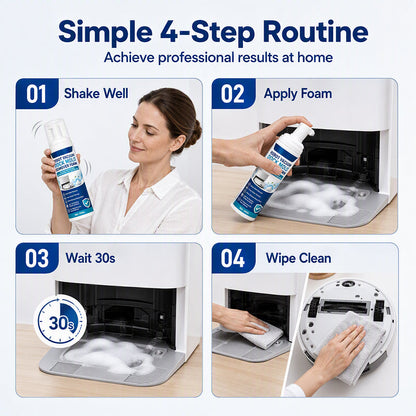Robot Vacuum Dock Mold Remover Foam with Towel