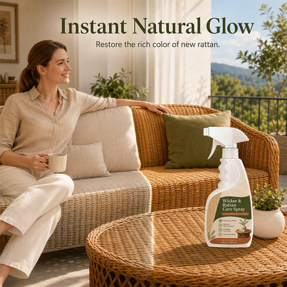 Wicker and Rattan Care Spray 120ml Restore Natural Color and Protect Woven Furniture