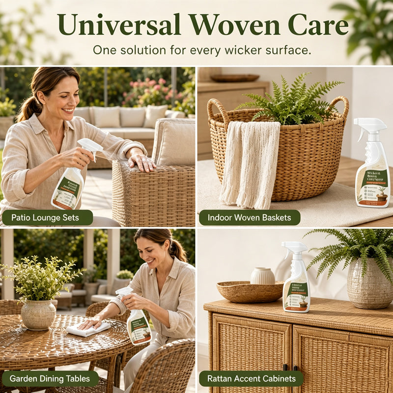 Wicker and Rattan Care Spray 120ml Restore Natural Color and Protect Woven Furniture