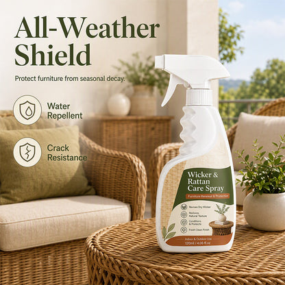 Wicker and Rattan Care Spray 120ml Restore Natural Color and Protect Woven Furniture