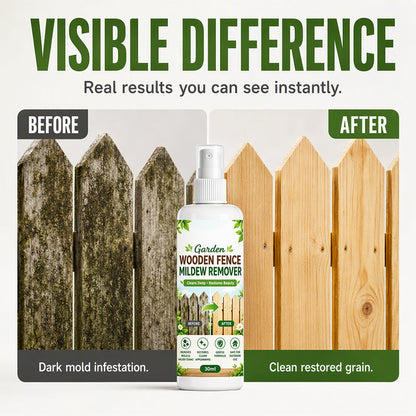 Outdoor Wooden Fence Mildew Remover Spray