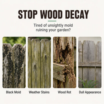 Outdoor Wooden Fence Mildew Remover Spray