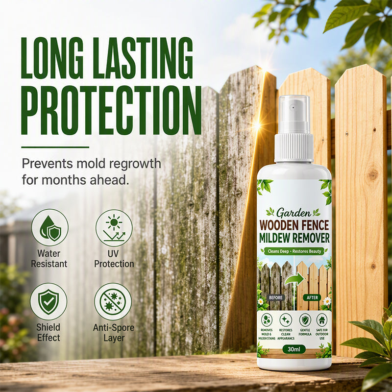 Outdoor Wooden Fence Mildew Remover Spray