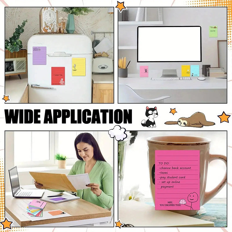 Funny Sarcastic Sticky Notepads for Work