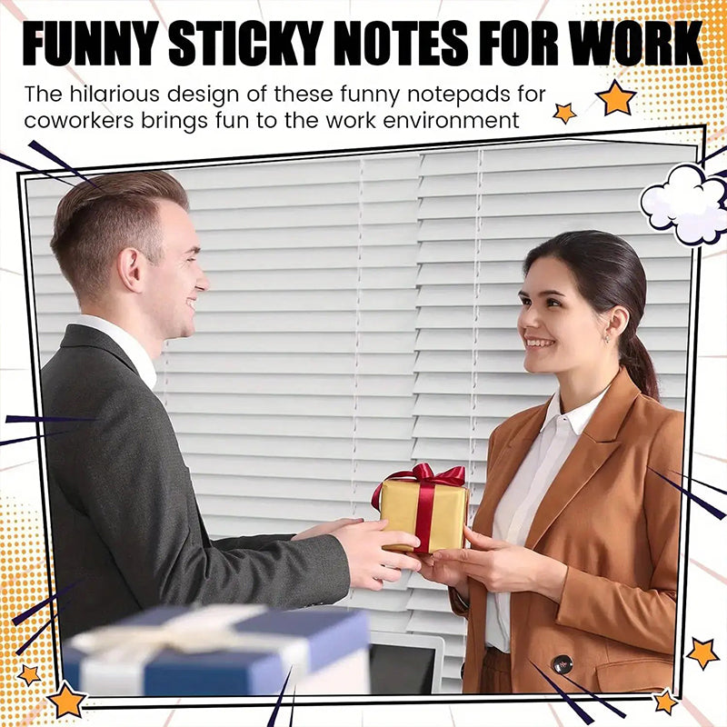 Funny Sarcastic Sticky Notepads for Work