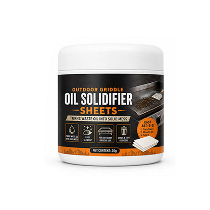 Fry Oil Solidifier for Grill & BBQ Griddle