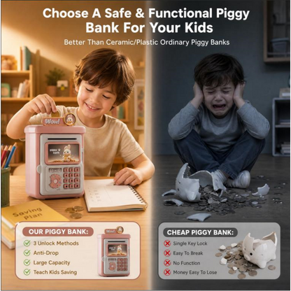 Children's Automatic ATM Piggy Bank with Password