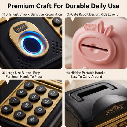 Children's Automatic ATM Piggy Bank with Password