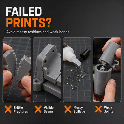 Quick Dry 3D Print Adhesive with Precision Tip