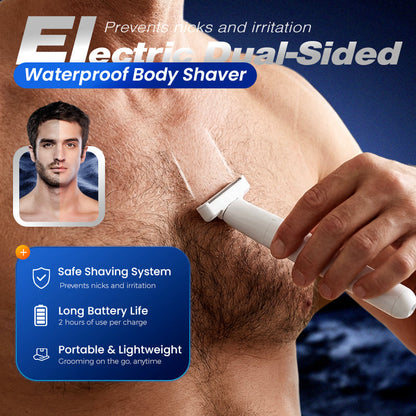 Electric shaver for intimate areas