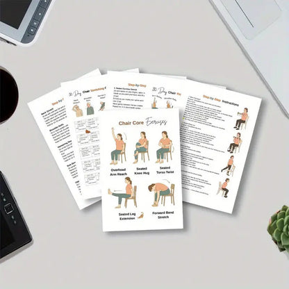 Chair Yoga Spiral Notebook for Weight Loss