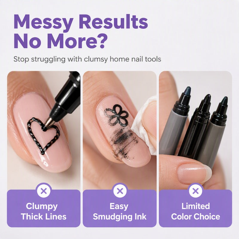 12 Colors Nail Art Graffiti Pens Set