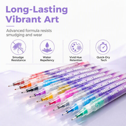 12 Colors Nail Art Graffiti Pens Set