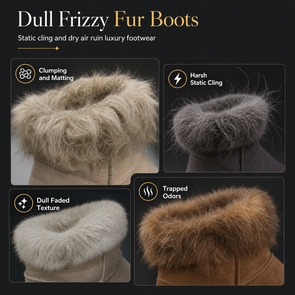 ✨ Anti-Static Fur Boot Care Spray