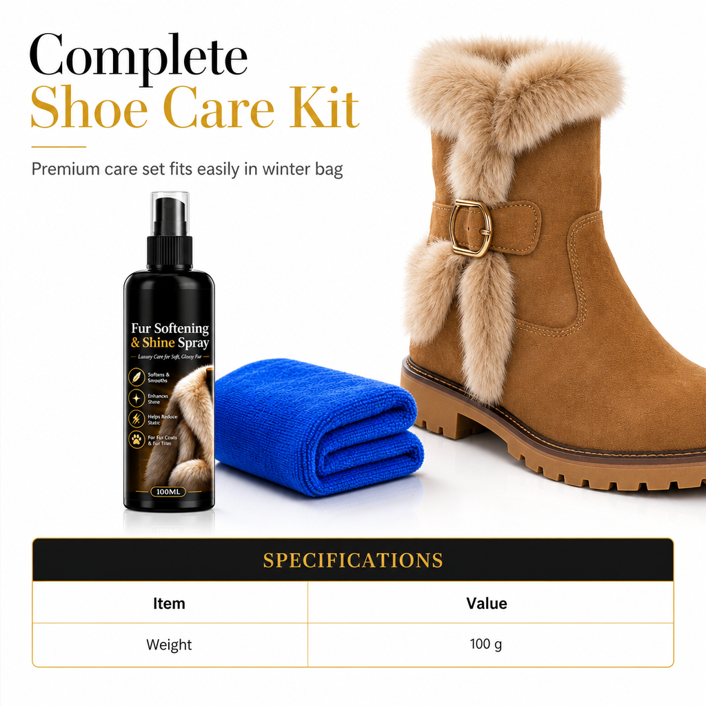 ✨ Anti-Static Fur Boot Care Spray
