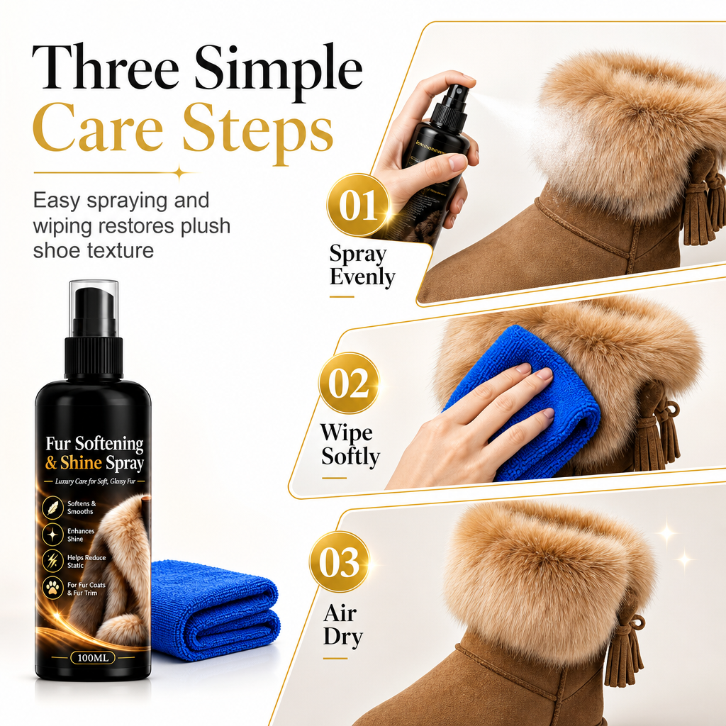 ✨ Anti-Static Fur Boot Care Spray