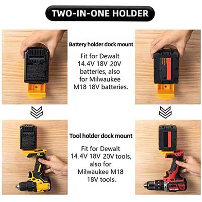 2-in-1 Battery and Tool Hanger Mounts