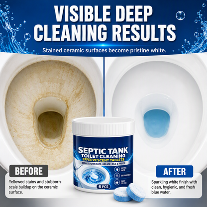 Septic Tank Safe Toilet Cleaning Effervescent Tablets