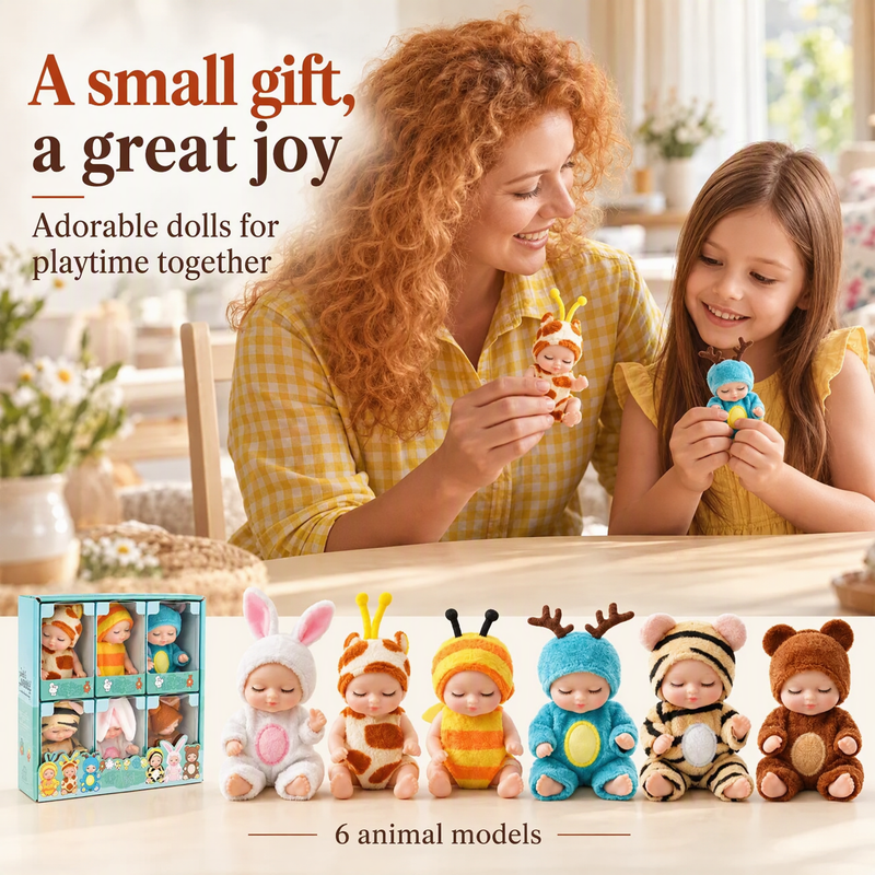 🔥Limited-Time Offer! 🧸 Mini Reborn Baby Dolls – Lifelike & Realistic, A Heartwarming Gift for Doll Lovers & Collectors 👼🎁