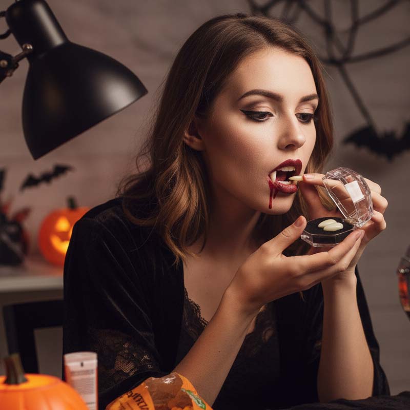 Realistic Vampire Fangs for Halloween Costume
