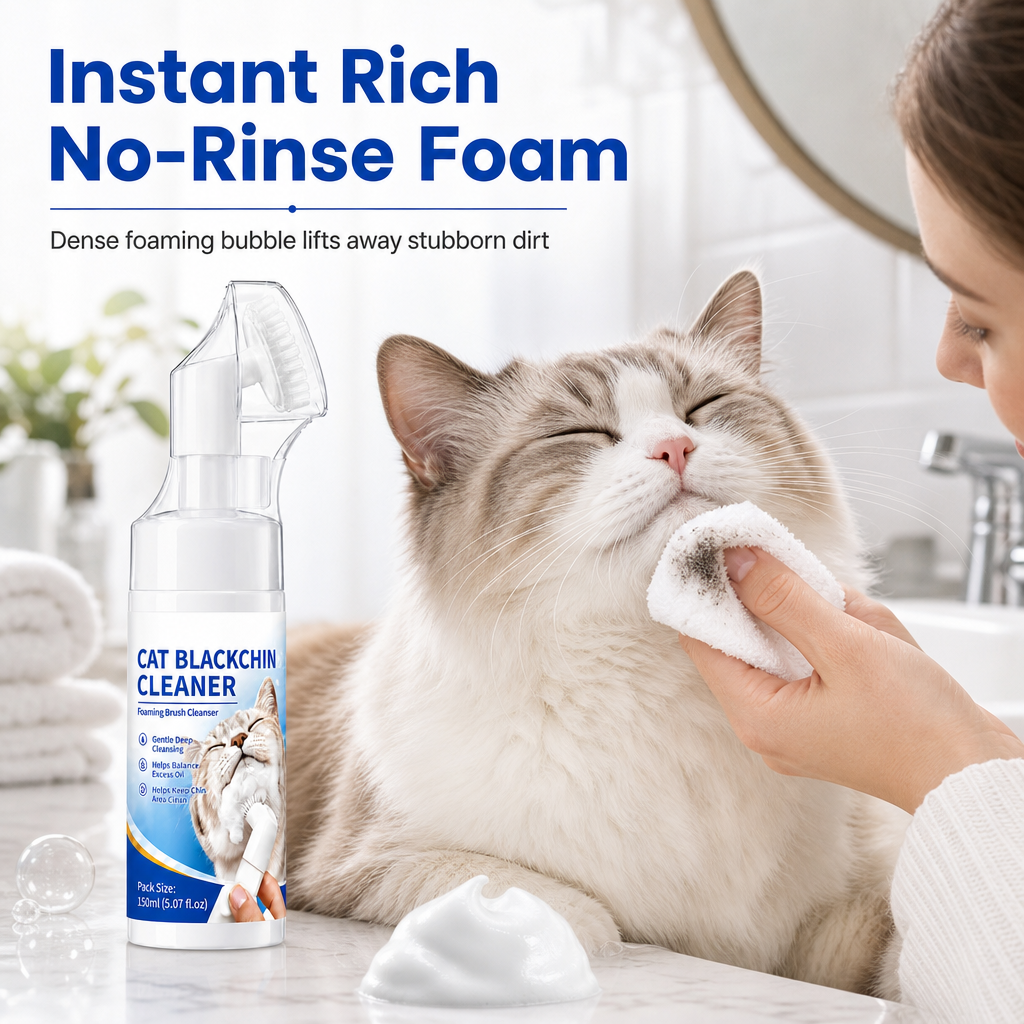Pet Waterless Cleaning Mousse Foaming Cleanser for Cats and Dogs