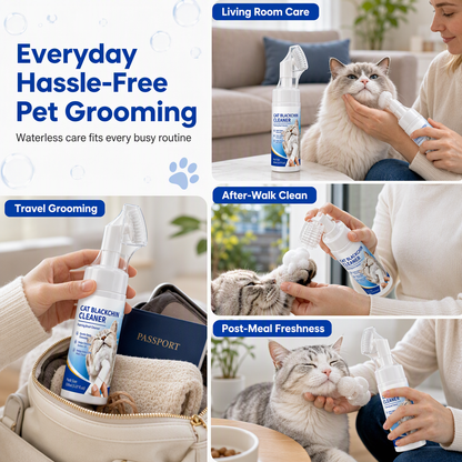 Pet Waterless Cleaning Mousse Foaming Cleanser for Cats and Dogs
