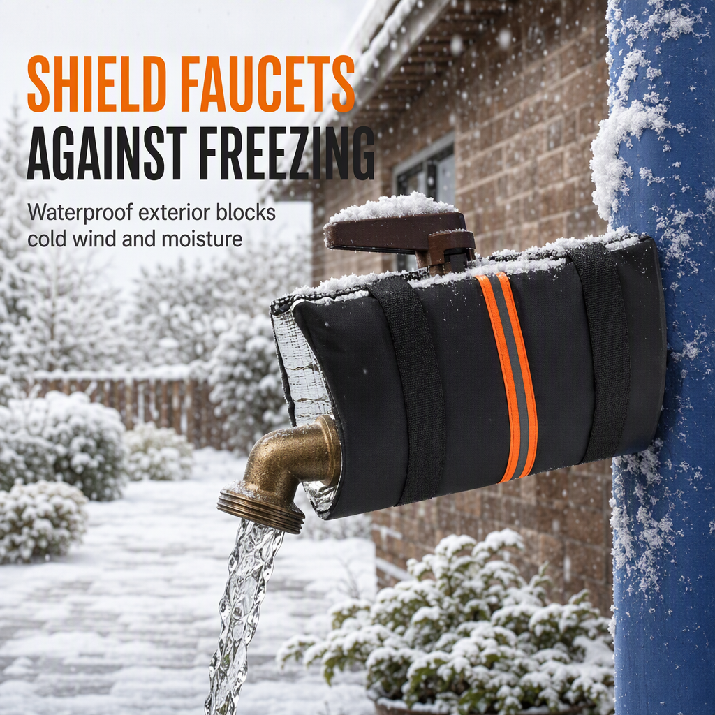 Outdoor Faucet Cover for Winter Freeze Protection