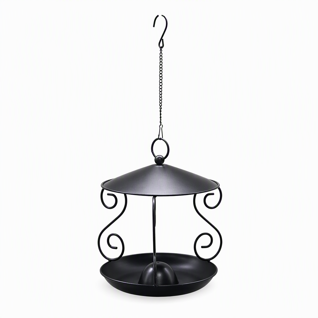 🐦 Covered Hanging Bird Feeder – Keep Bird Seed Drier Outdoors