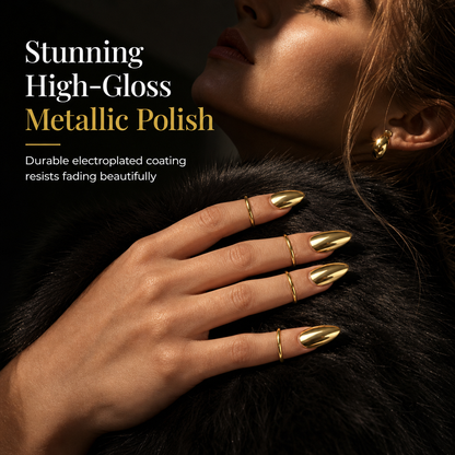 💍Metal Fingertip Nail Ring ✨Fashion Nail Jewelry Accessory