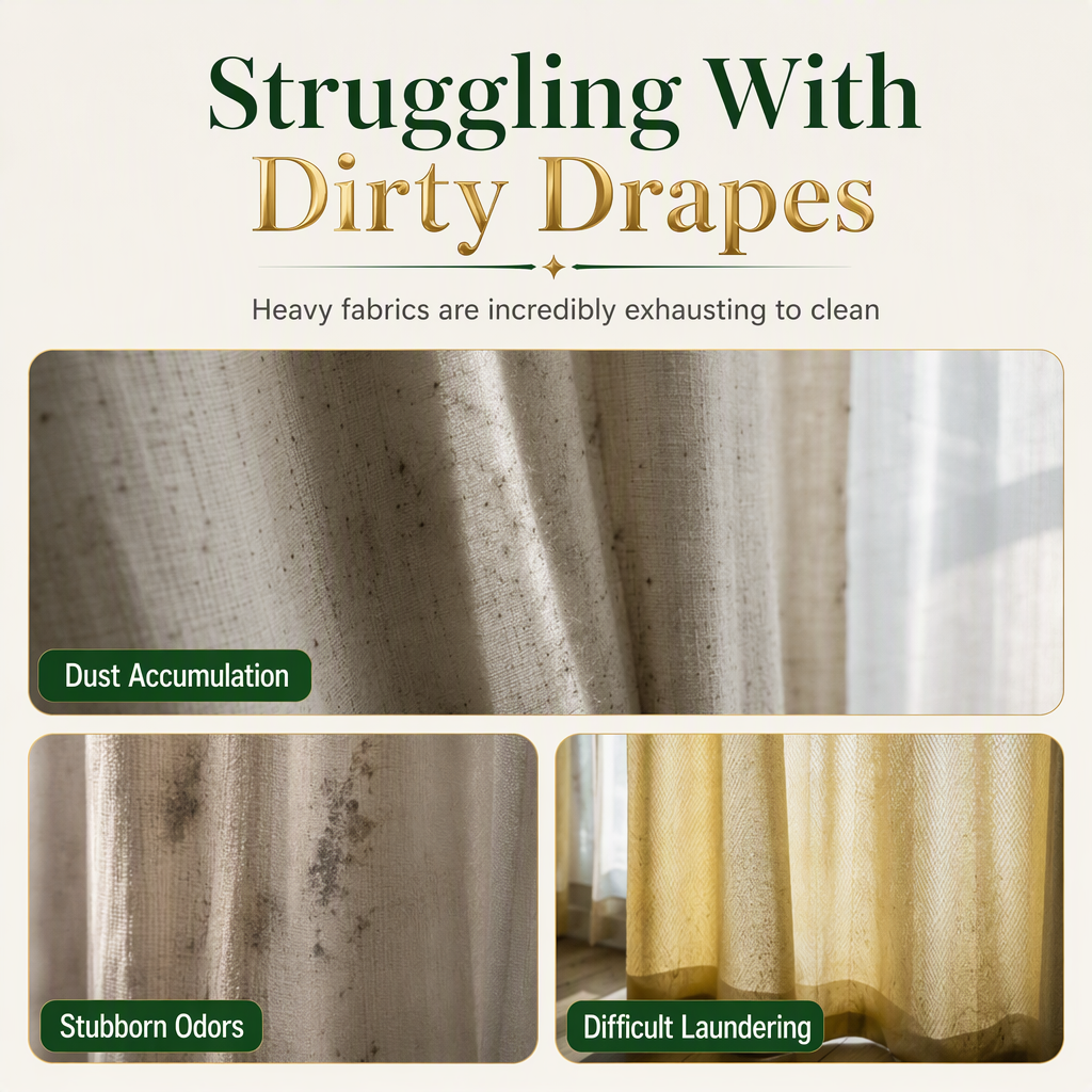 Fabric Curtain Cleaning Spray for Stain and Odor Removal