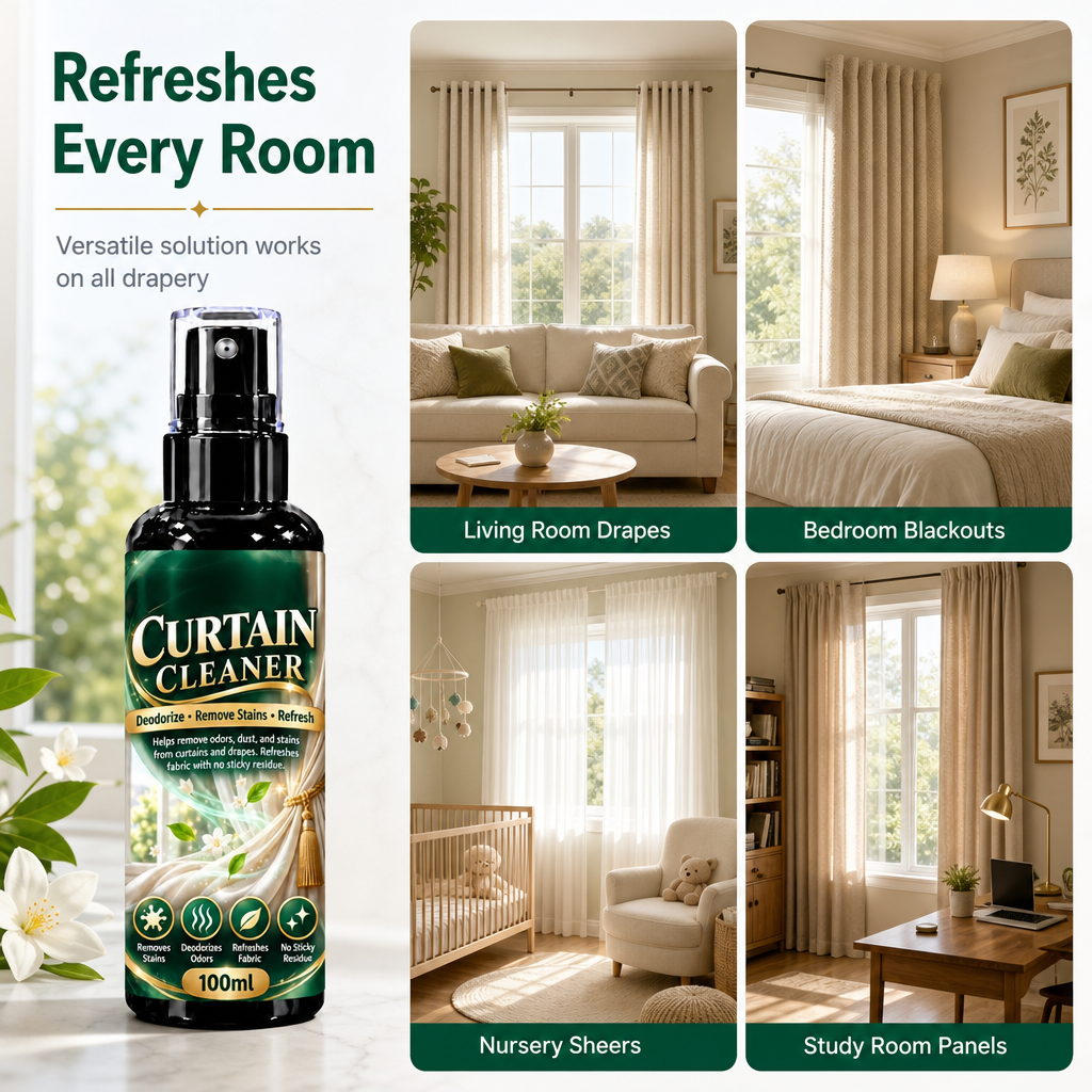 Fabric Curtain Cleaning Spray for Stain and Odor Removal