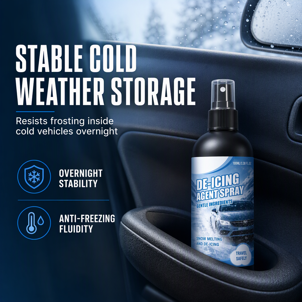 Car Windshield and Window Glass De-Icing and Snow Melting Spray for Winter 100ml