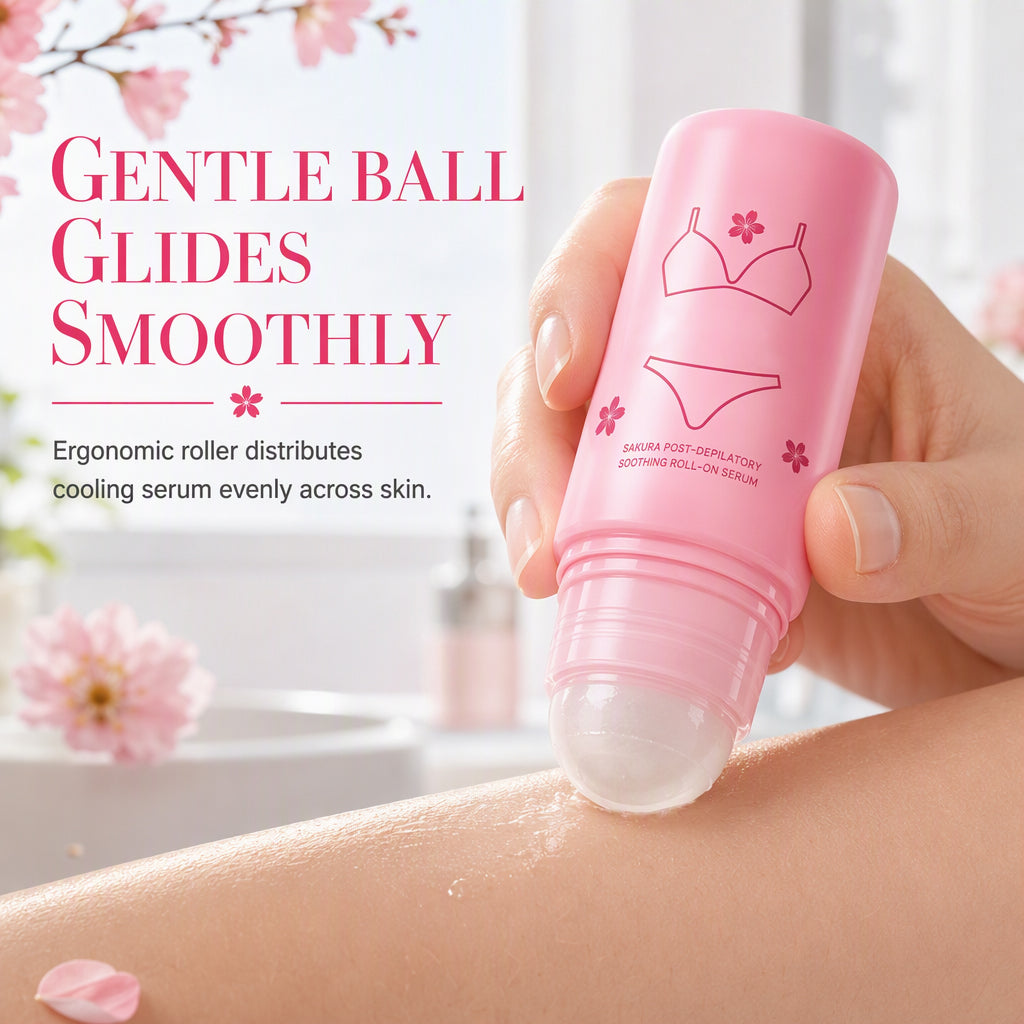 Cherry Blossom Post Hair Removal Soothing Roll On Serum 50ml for Calming Skin Redness and Irritation