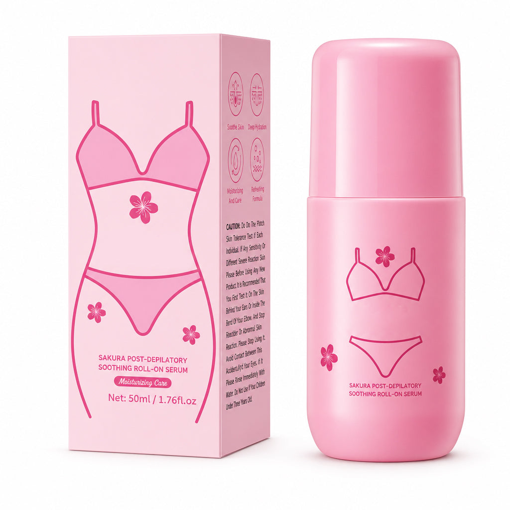 Cherry Blossom Post Hair Removal Soothing Roll On Serum 50ml for Calming Skin Redness and Irritation